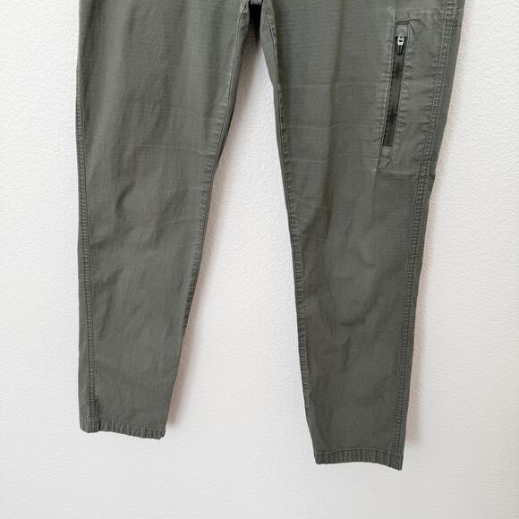 [Vuori] Olive Green Ripstop Slim Fit Drawstring Waist Pants Casual Sz Medium M - Picture 7 of 11